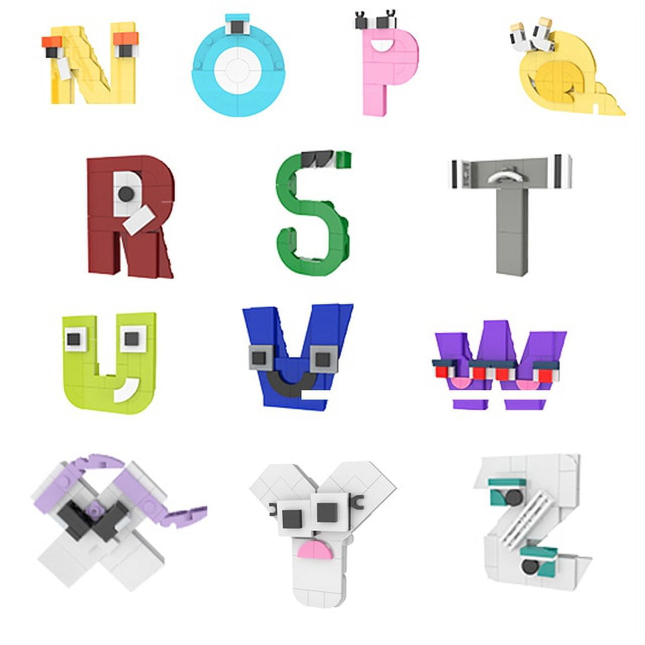 26 Style Alphabet Lore Building Blocks Kit English Letters (A-Z) Education  Creative DIY Bricks Toys Kids