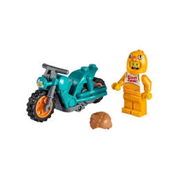 Buildable Stunt Motorcycle Set  Action Bike with Costumed Rider  Boxed Toy