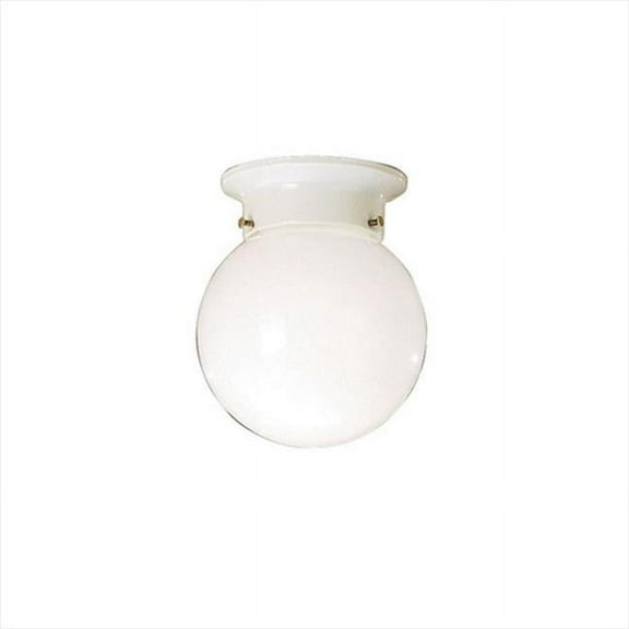 Open Box Builder 216WH Ceiling Space Flush Mount 1 Light Incandescent in White - Pack of 12