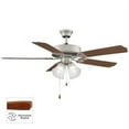 thumbnail image 1 of Builder Ceiling Fan with Light Kit in Satin Nickel Finish, 1 of 2