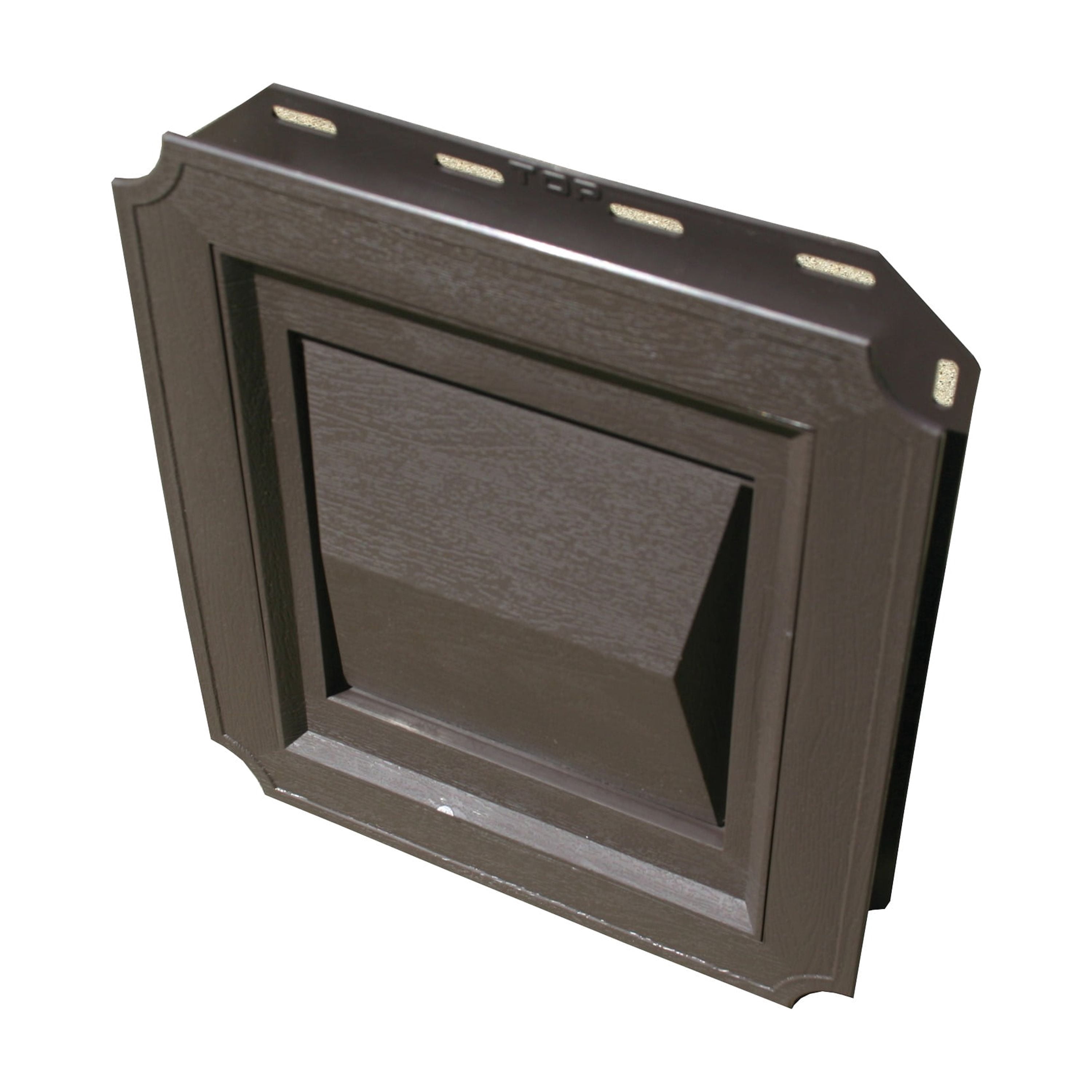 Builder's Best 4 In. Brown Plastic J-Block Dryer Vent Hood 111717