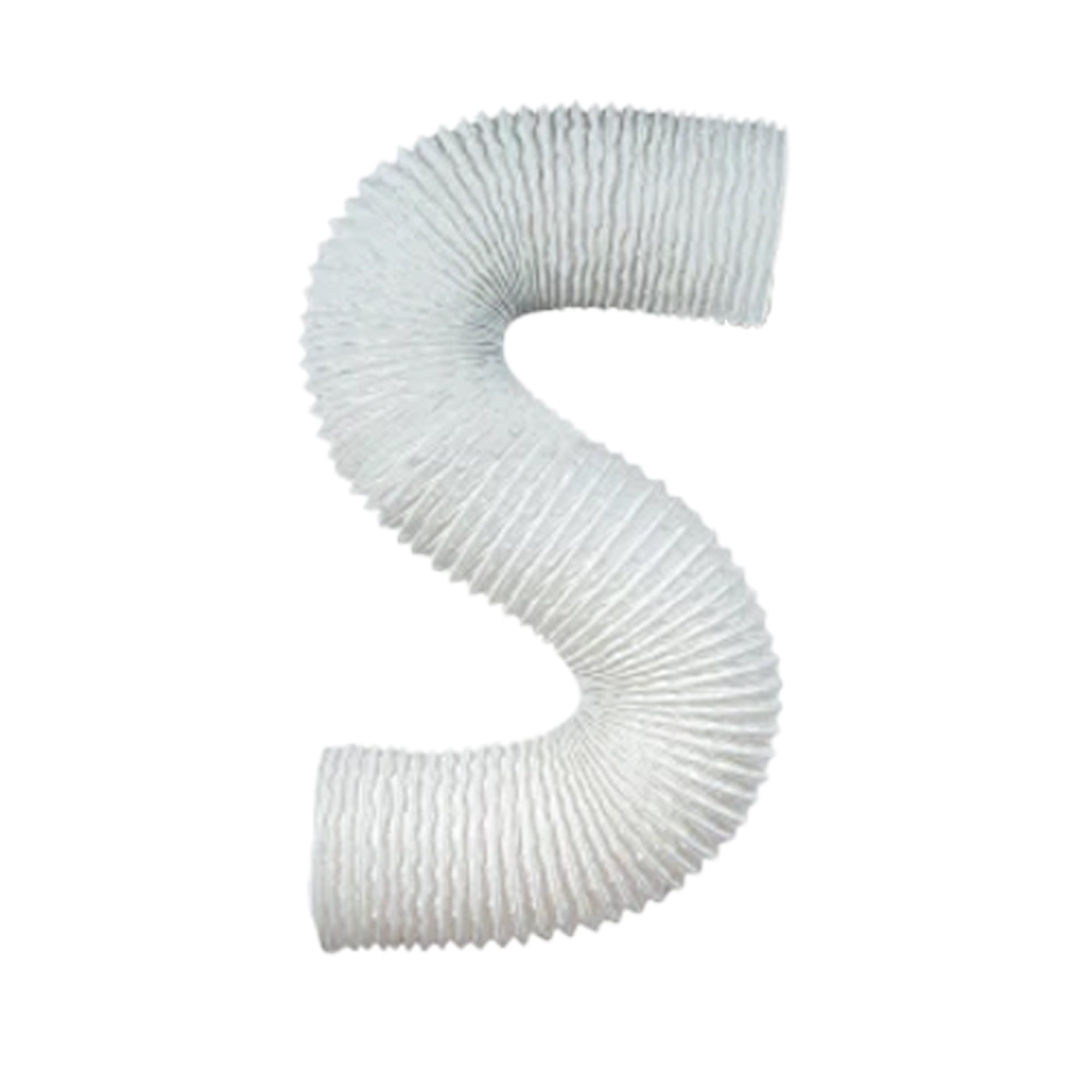 Builder's Best 4" x 50' Vinyl Hose Pro Duct Tubing for Bathroom Fans, White