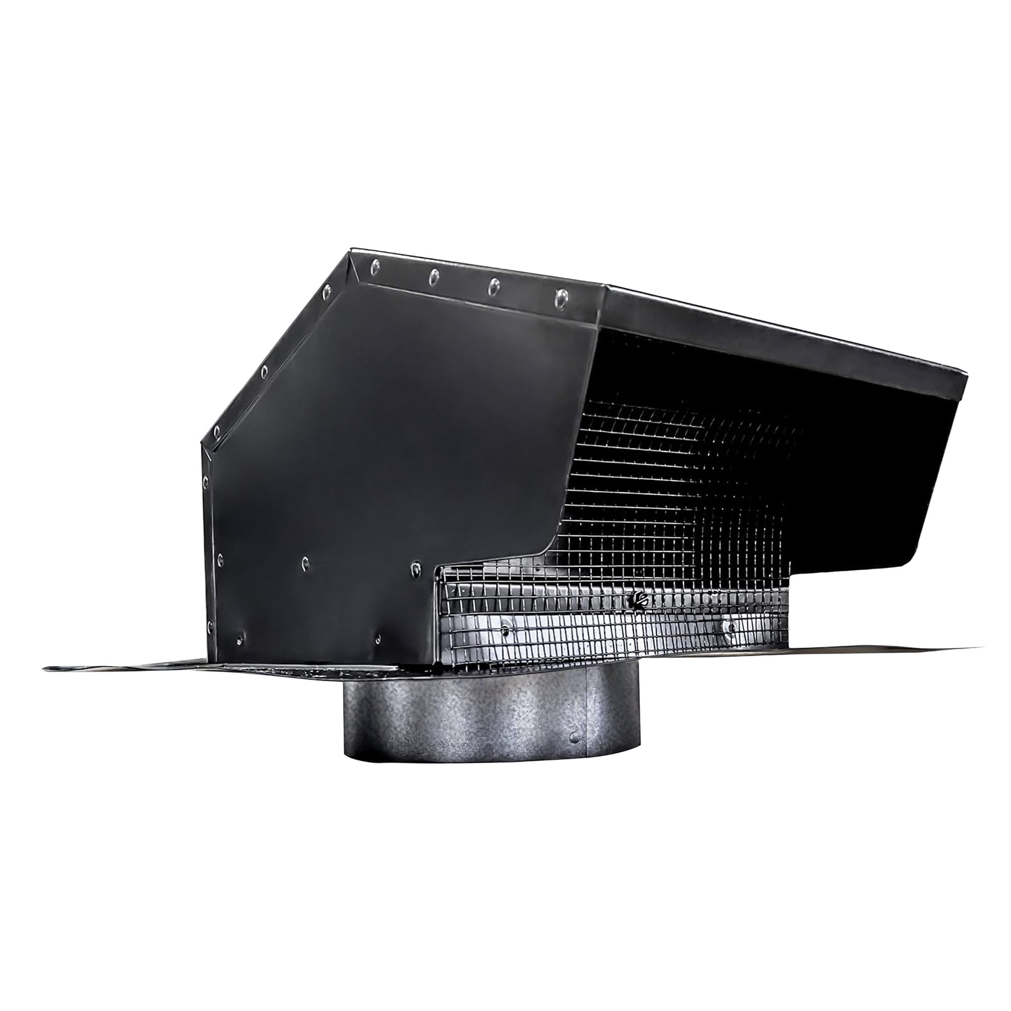 Builder's Best Galvanized Steel Roof Vent Cap with 4" Collar & Removable Screen