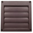 thumbnail image 1 of Builder's Best Plastic Rectangle Louvered Face Plate Free-Swinging Louvers - Brown, 1 of 1