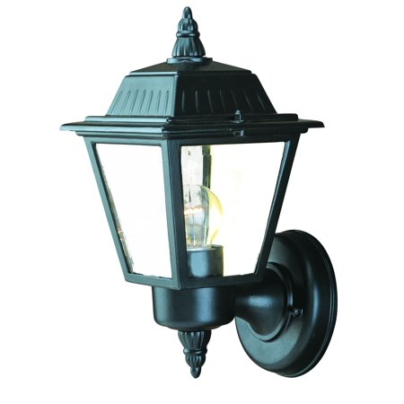 Builder's Choice 1-Light Matte Black Wall Light