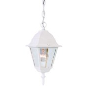 Builders Choice 1-Light Textured White Hanging Light