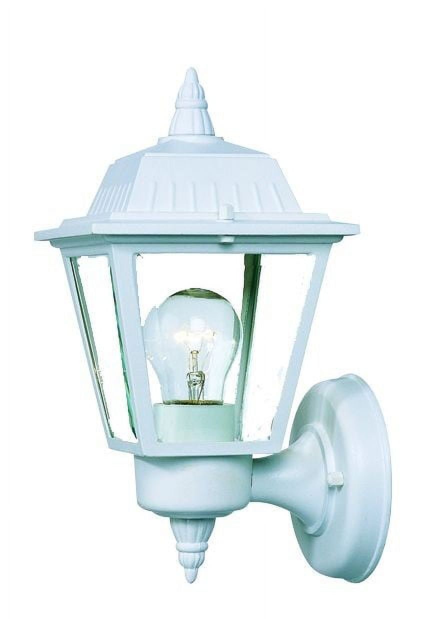 Classic White Cast Aluminum 6" Swing Arm Wall Lantern