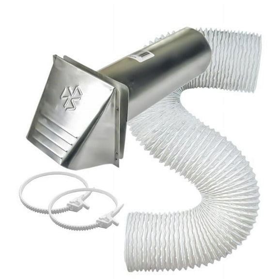 Builders Best 111511 WHK PML320 Louv Hood Bath Vent Kit, White