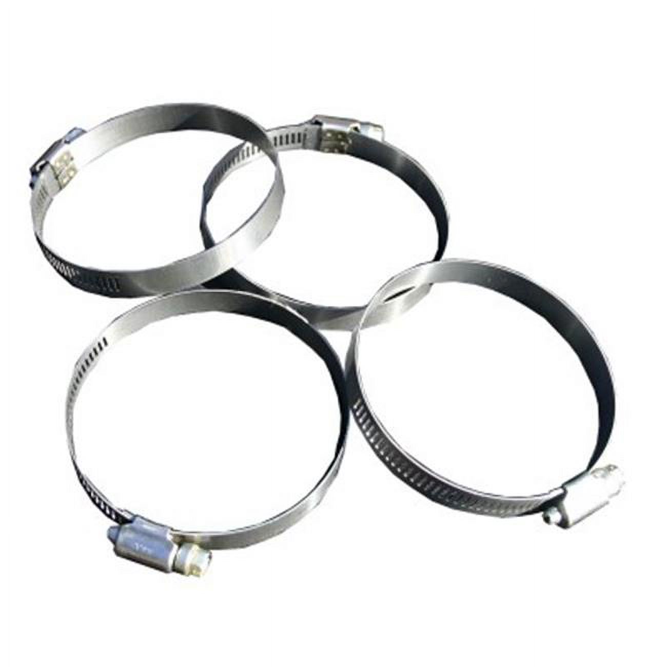 Builders Best 111546 4 in. Galvanized Steel Worm Gear Clamps, Pack of 2