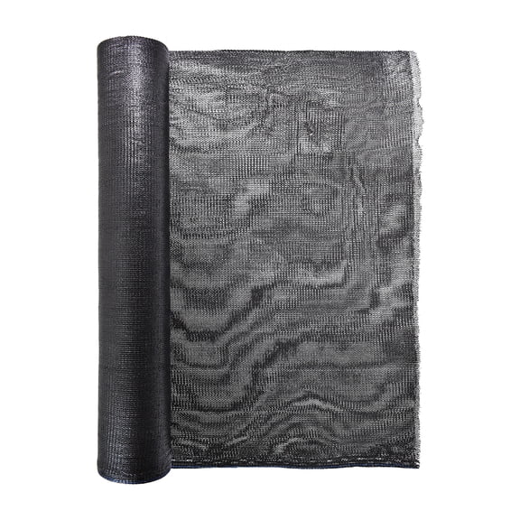 Black Heavy-Duty Privacy Screen Fabric 6ft x 50ft by Screenguard