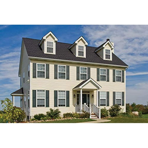 Builders Edge 12"W x 38"H Shutters (Per Pair), 023 - Wicker