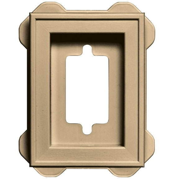 Builders Edge 130130002045 Mounting Block, Sandstone Maple