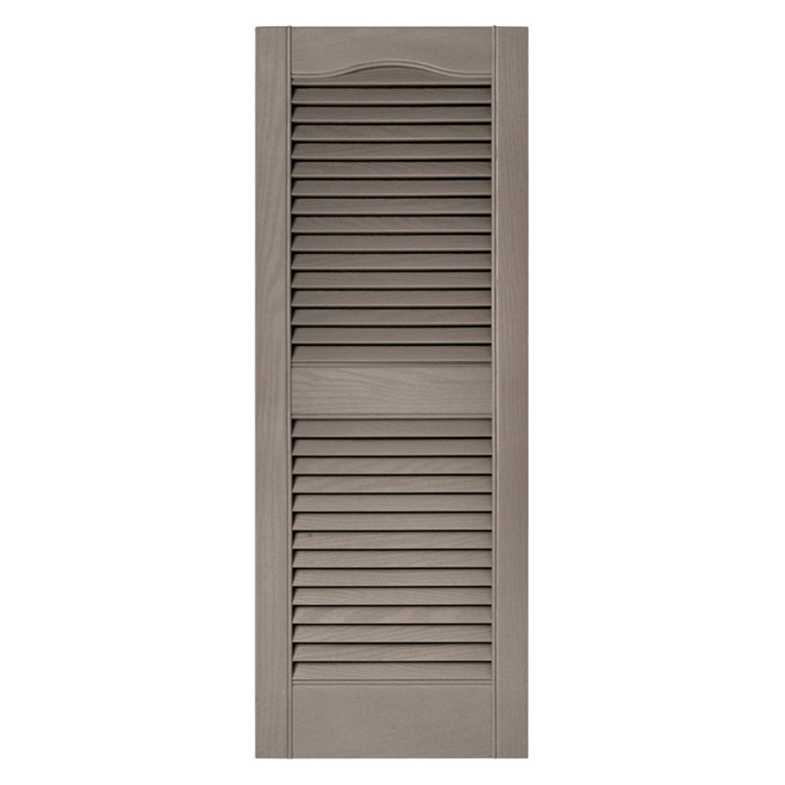 Builders Edge Builders Edge 14.5W in. Louvered Vinyl Shutters - Walmart.com