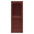 thumbnail image 1 of Builders Edge 14.5W in. Louvered Vinyl Shutters, 1 of 2