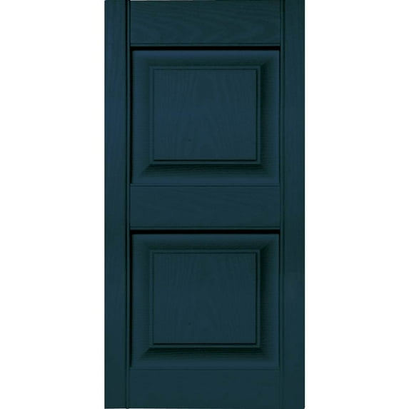 Builders Edge 14.75 W in. Raised Panel Vinyl Shutters
