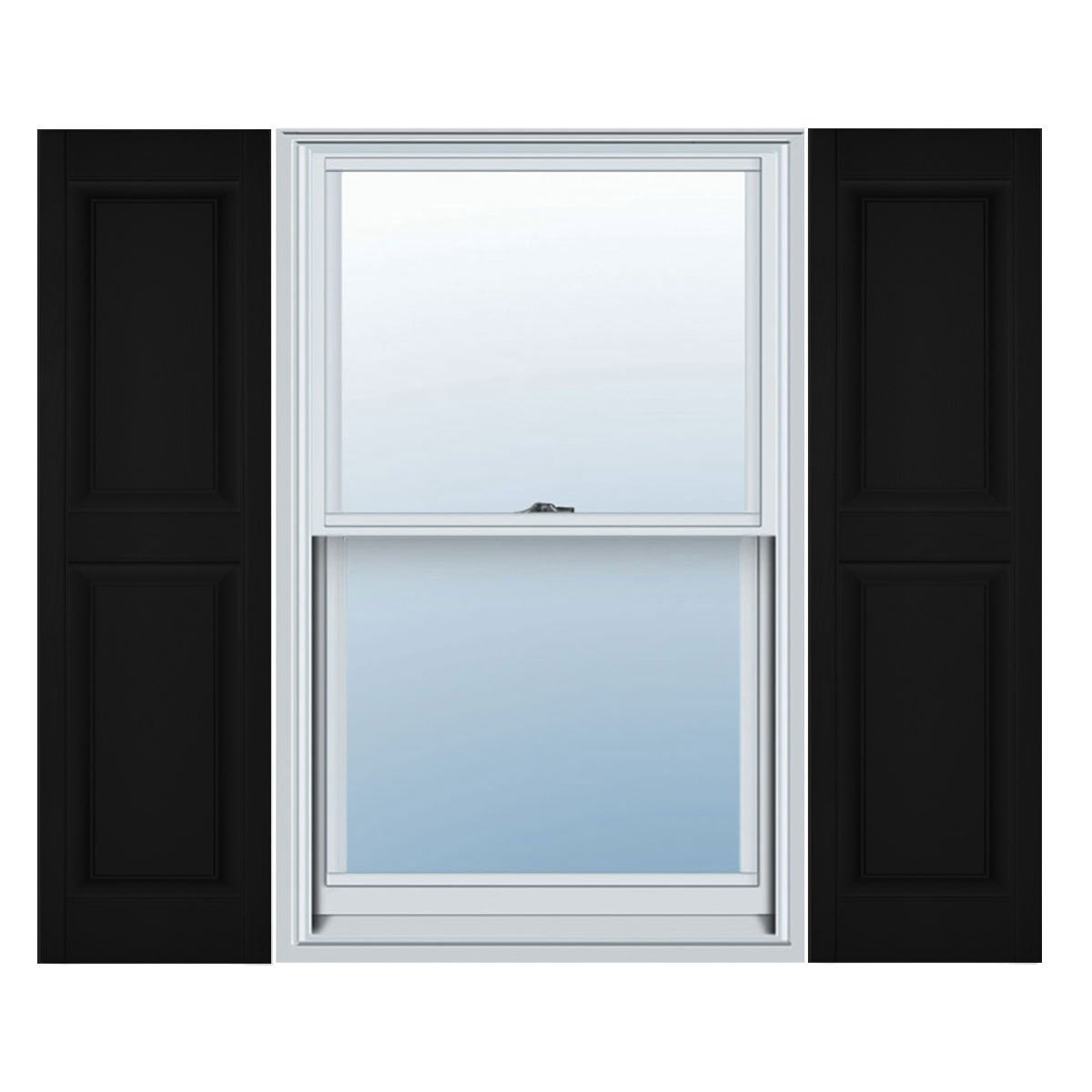 Builders Edge Builders Edge, Inc. 040140059002 Raised Panel Vinyl Shutters ...