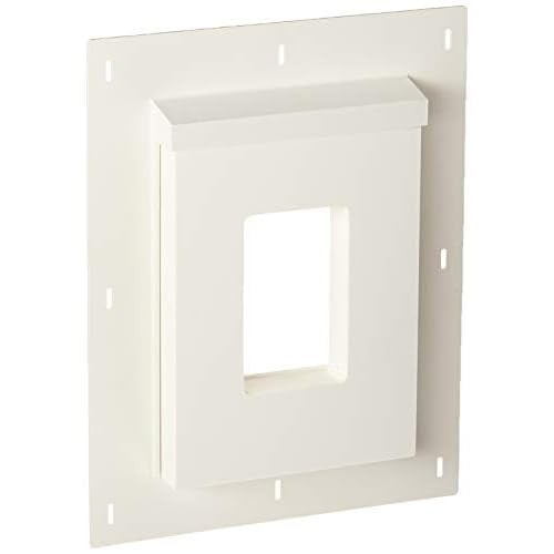 Builders Edge SMR68TW Sturdimount Receptacle Primed Mounting Block, 6