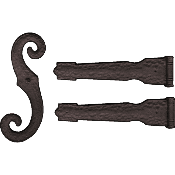Builders Edge Vinyl Decorative Hinge Kit - Pack of 2  Standard Mounting Hardware, Drop-In Replacement