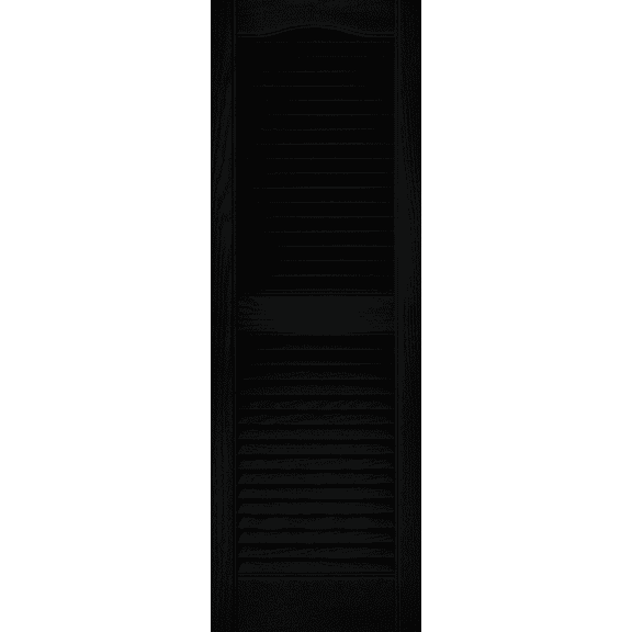 Builders Edge Vinyl Open Louvered Shutter - Pack of 2  Residential Use, Standard Application