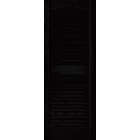 Builders Edge Vinyl Open Louvered Shutter - Pack of 4  Residential Use, Standard Application