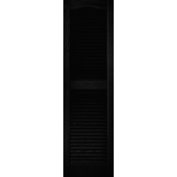 Builders Edge Vinyl Open Louvered Shutter - Pack of 4  Residential Use, Standard Application