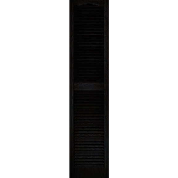 Builders Edge Vinyl Open Louvered Shutter - Pack of 8