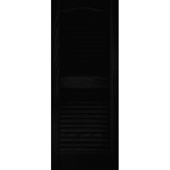 Builders Edge Vinyl Open Louvered Shutter - Single Pack