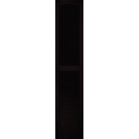 Builders Edge Vinyl Open Louvered Shutter - Single Pack — Residential Use, Standard Application