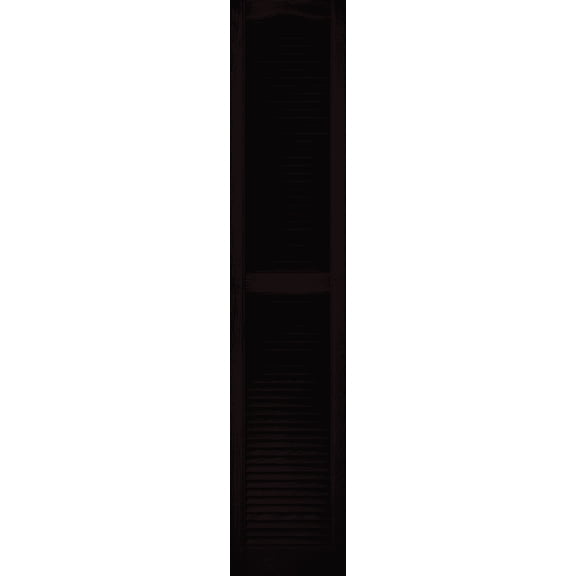Builders Edge Vinyl Open Louvered Shutter - Single Pack Residential Use, Standard Application