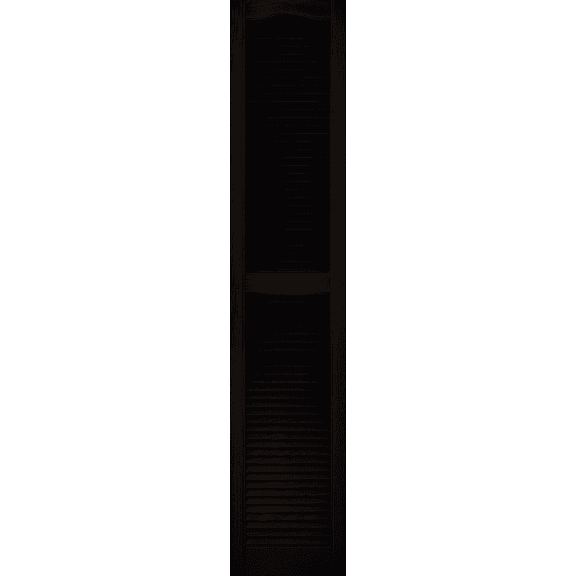 Builders Edge Vinyl Open Louvered Shutter - Single Pack  Residential Use, Standard Application