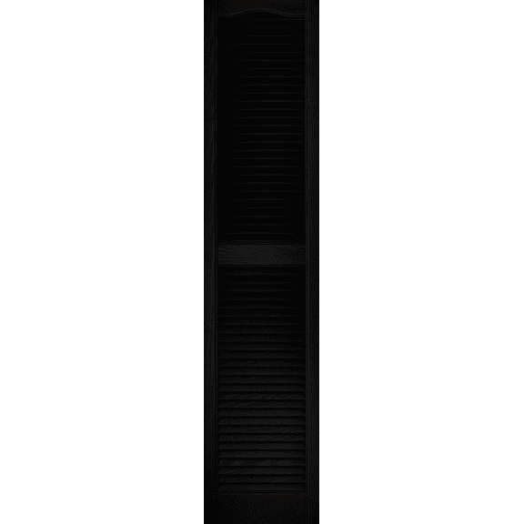 Builders Edge Vinyl Open Louvered Shutter - Single Pack Residential Use, Standard Application