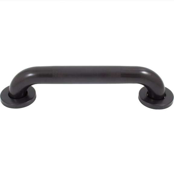 Knurled Grab Bar, 30 Inches, 1-1/2" Diameter, 1-1/2" Wall Clearance, Concealed Screws, Vintage Bronze by Stone Harbor Hardware