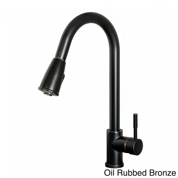 Builders Shoppe 1152 Chrome 16-inch Single-handle Pull-down Kitchen Faucet Rubbed
