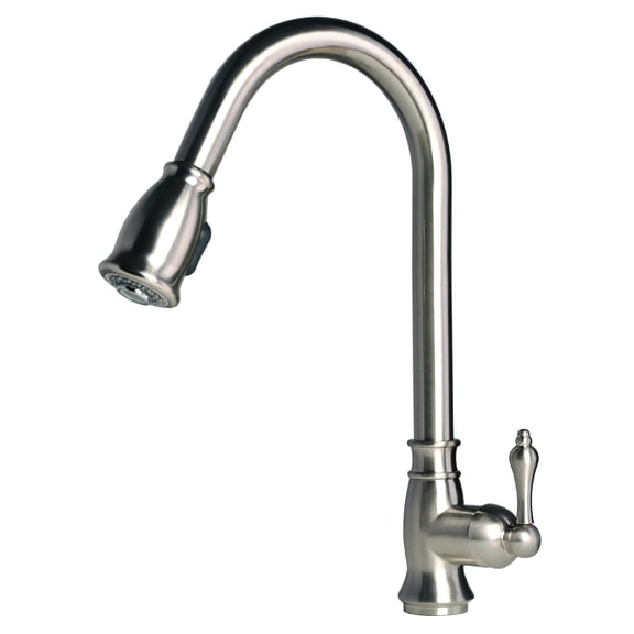 Builders Shoppe  1153 Classic Single Handle 16" Pull-Down Kitchen Faucet Stainless Steel Finish