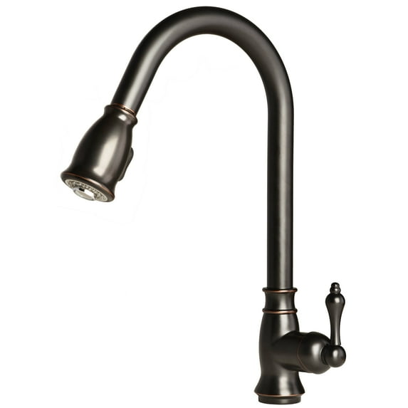 Builders Shoppe 1153 Classic Single Handle 16" Pull-Down Kitchen Faucet
