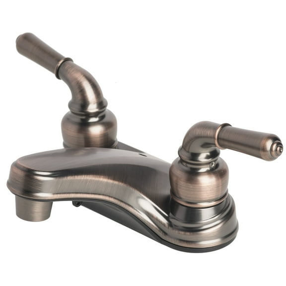Builders Shoppe 2000BZ RV Mobile Home Non-Metallic Centerset Lavatory Faucet Brushed Bronze Finish