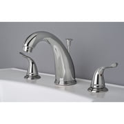 Builders Shoppe 2110 Contemporary Two Handle Widespread Lavatory Faucet with Pop-Up Drain Chrome Finish