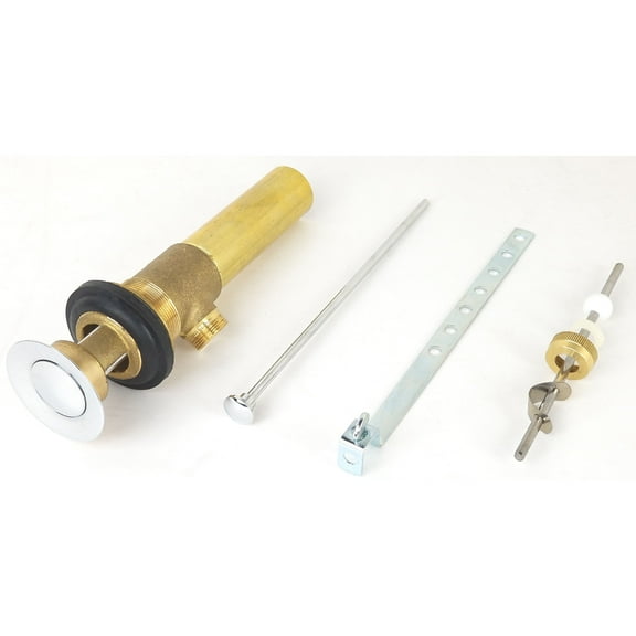 Builders Shoppe 2310CP All Metal Bathroom Sink Pop-Up Drain Assembly with Overflow Chrome Finish