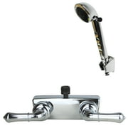 Builders Shoppe 3220CP/4120CP RV/Motorhome Non-Metallic Shower Faucet Valve Diverter with Matching Hand Held Shower Set Chrome Finish
