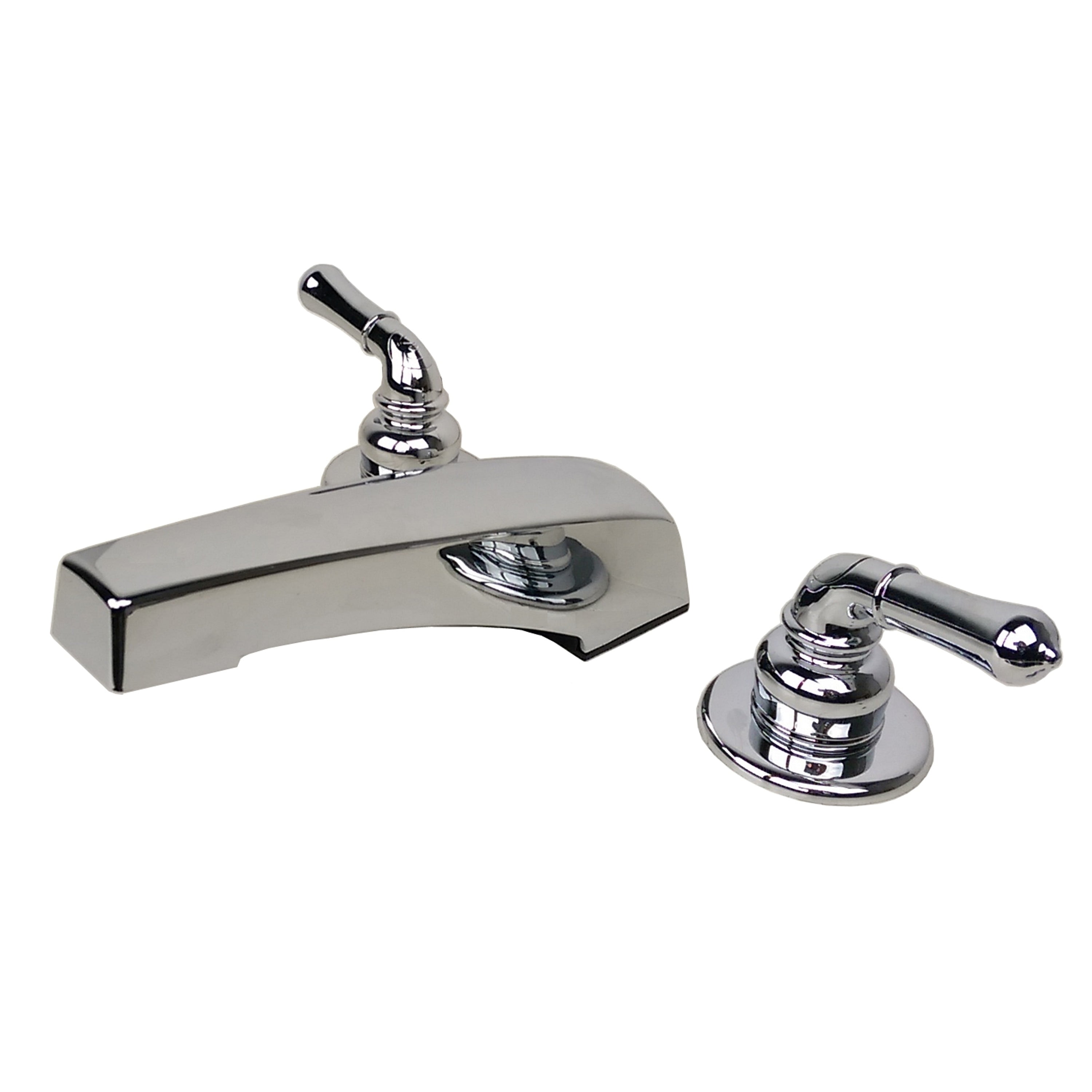 builders shoppe 3340cp mobile home non-metallic two handle adjustable garden tub filler faucet chrome finish