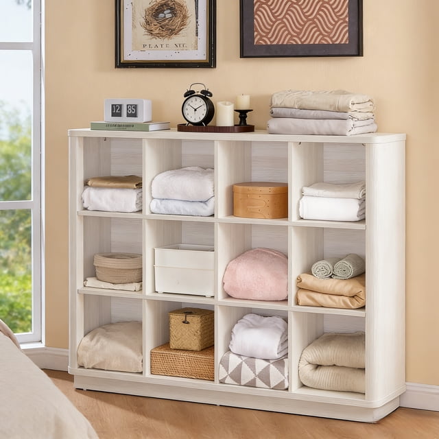 Buildhom 12-Cube 3-Tier Storage Bookcase, 41