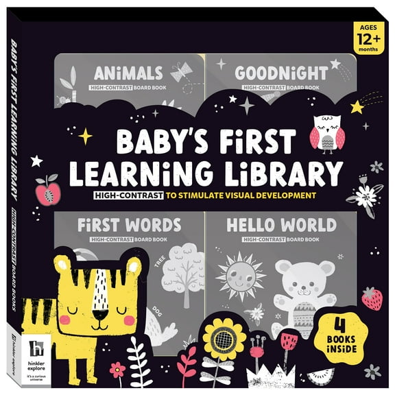Building Block Baby's First Learning: Library High Contrast, Board Book 10 Pages