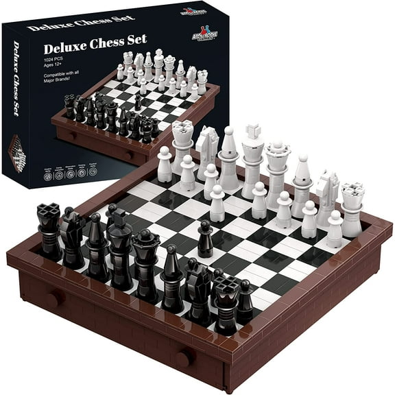 Building Block Chess Set - 1,024 Pcs - by Apostrophe Games
