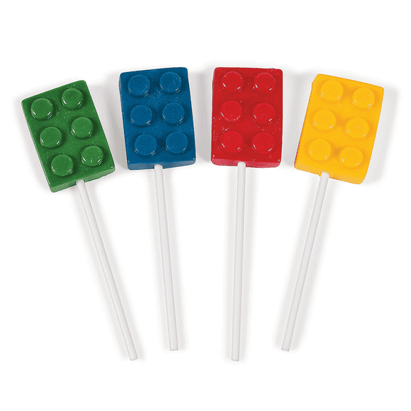 Building Block Suckers - Edibles - 12 Pieces