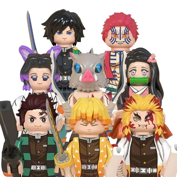 Building Blocks Action Figures Anime Figures Sets Model Toys for Boys Kids Girls or Fans Collectors, Birthday Gift for Children (8 PCS)