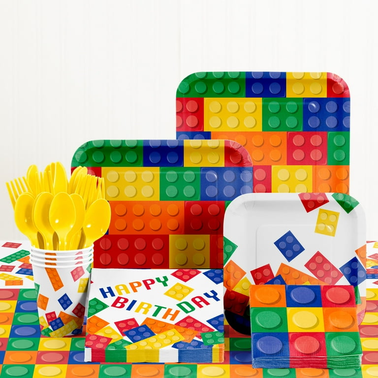 24 Pieces Building Block Party Favors Mini Building Block Notebooks and  Stacking Crayons Mini Spiral Notepads Kids Building Block Brick Birthday  Party