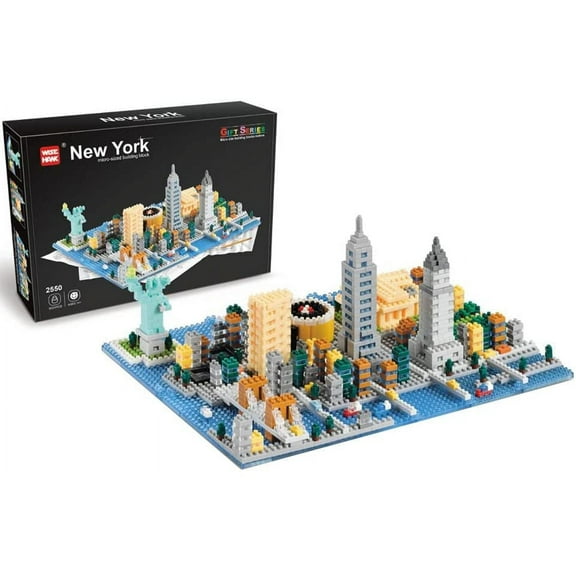 Building Blocks City Street View Building Block Model Particle Assembly Toys New York Streets London Street