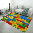thumbnail image 1 of Building Blocks Construction Brick Carpet Soft Comfy Rug for Home Living Room Bedroom Area Rug Non-slip Doormat Decor, 1 of 6