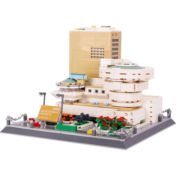 Building Blocks Set, 902PCS World Famous Architectural Model Kits Guggenheim Museum Toys Building Sets