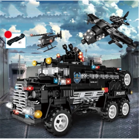 Building Blocks Small Particles Building Blocks Toys Combat Command Vehicle